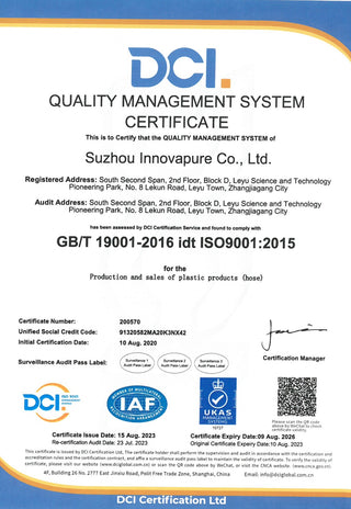 Innovapure ISO 9001 QMS